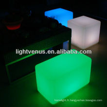 Chine Manufactuer RGB couleur changeant la chaise de banc de LED